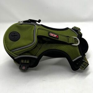 KONG Reflect Pocket Harness Dog Vest Green Size Small Pet Travel Gear